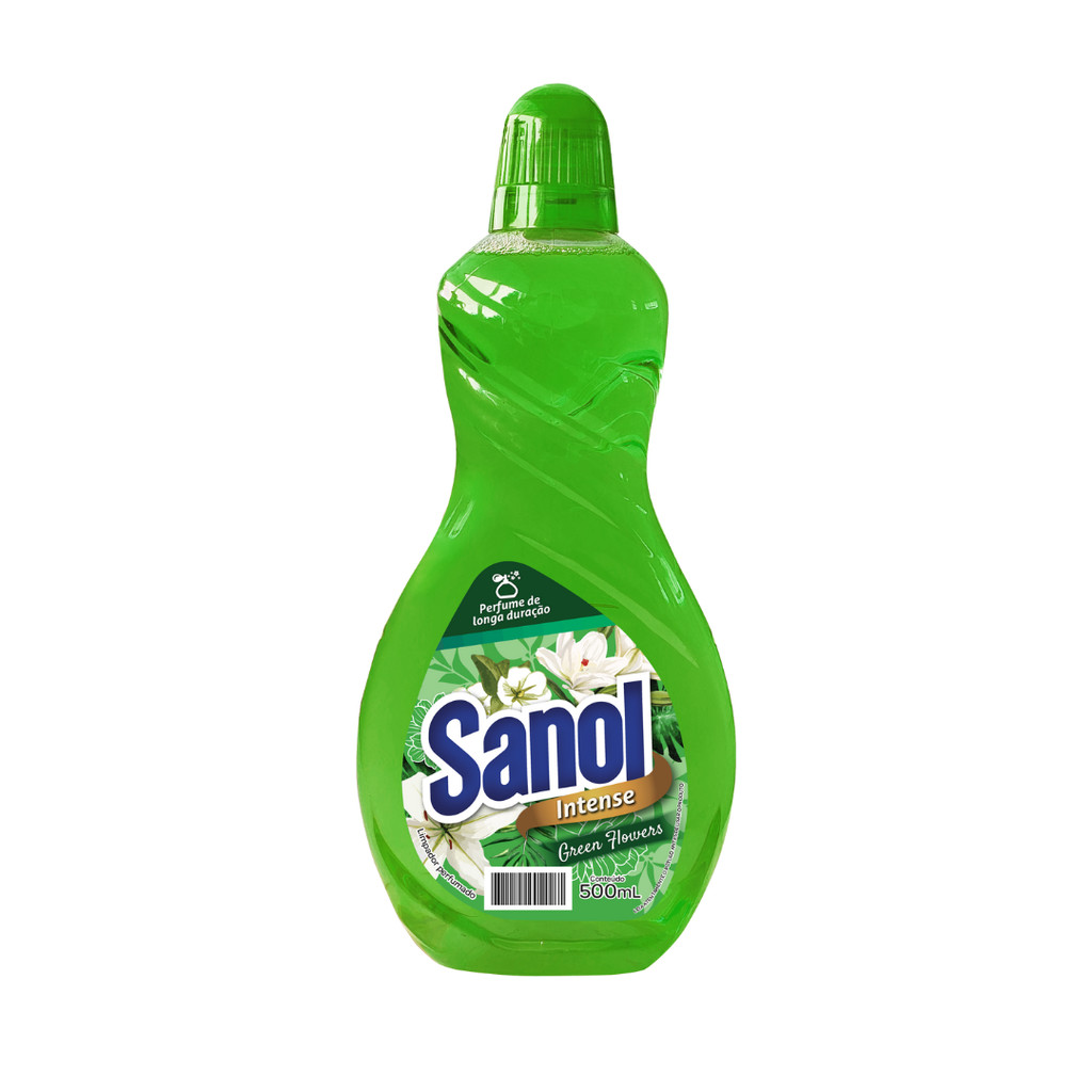 Limpador Perfumado Green Flowers Sanol 500 ml em Oferta na Shopee