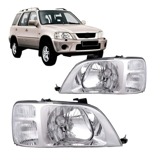Par Faro Honda Crv 1997 1998 1999 2000 2001 Modelo Original