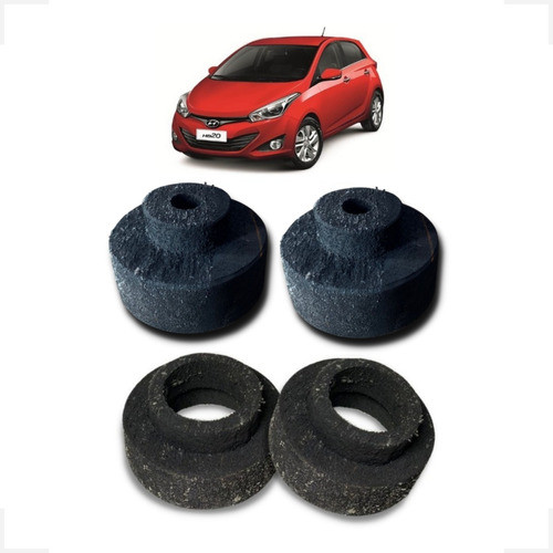 HB20 Todos Kit Lift Calço de Mola Dianteiro Traseiro 5cm