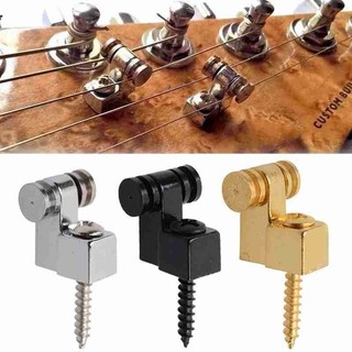 Rebaixador de Cordas Retentor String tree Roller para Guitarra - Cromado Dourado ou Preto - 2 Unidades