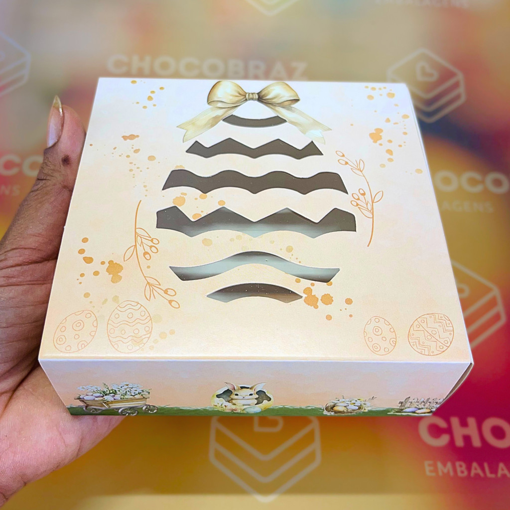 10 CAIXAS P/ 9 DOCES GAVETA C/ VISOR - COELHINHO ENCANTADO 5385 (PASCOA IDEIA OUTLET)