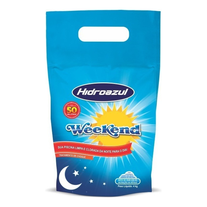 Weekend 4 Kg. Produto Para Piscinas Verdes - Hidroazul em Oferta na Shopee