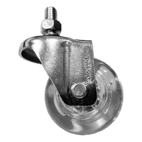 Rodinha Gel Fixa Espiga Ideal Para Móveis 75mm 3 Polegadas - Schioppa