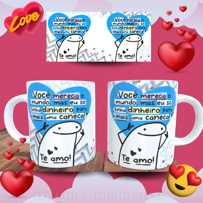 Caneca de Porcelana Personalizada para o Dia dos Namorados xicara porcelana ceramica