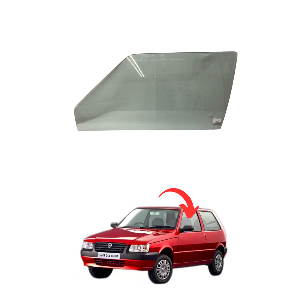 Vidro Porta Uno 2 Portas Lado Esquerdo Verde 1984 a 2012 em Oferta na Shopee