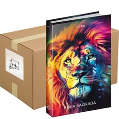 Kit 10 Bíblia Sagrada | NVI | Letra Normal | Evangelismo | Leão Soberano