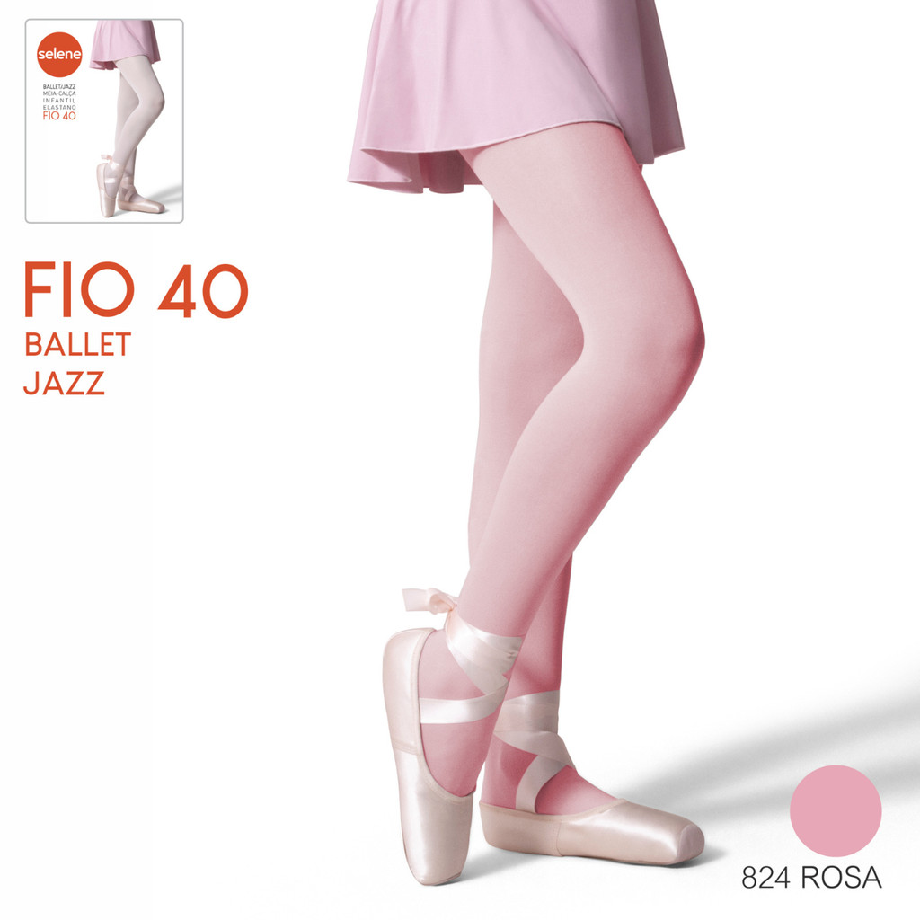 Meia Calça Ballet Jazz Infantil Fio 40 Selene em Oferta na Shopee