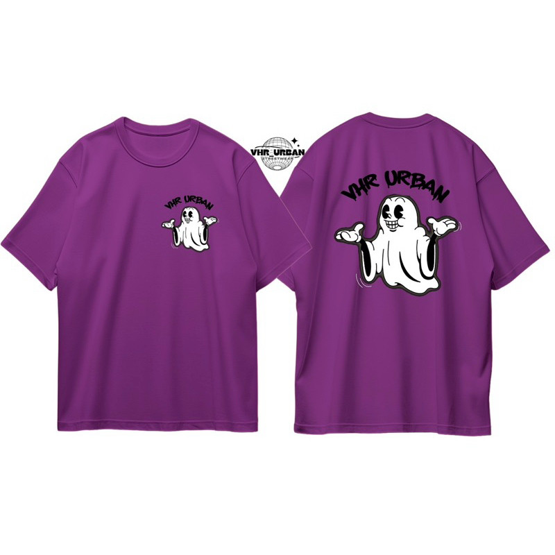 Camiseta Basica Grife VHR Desenho Fantasma Estilo Hallowen Camisa Algodão Confortável Promoção Envio Rápido