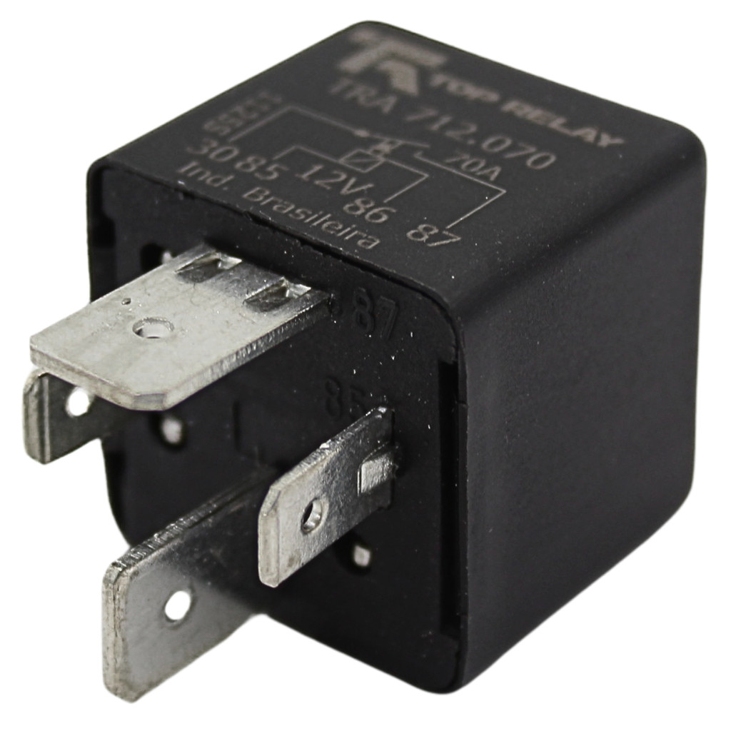 Relé Auxiliar 12V 4 Terminais 70A Sem Suporte Focus Fiesta Ka Ecosport Escort F150 F1000 Ranger