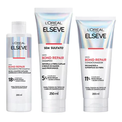 KIT ELSEVE PRÉ SH + SH + COND BOND REPAIR CABELO DANIFICADO