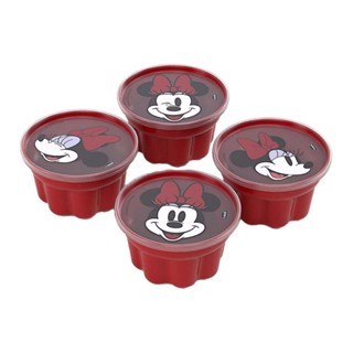 Kit Minnie 4 Potes Forma Gelatina Sobremesa Plasútil em Oferta na Shopee