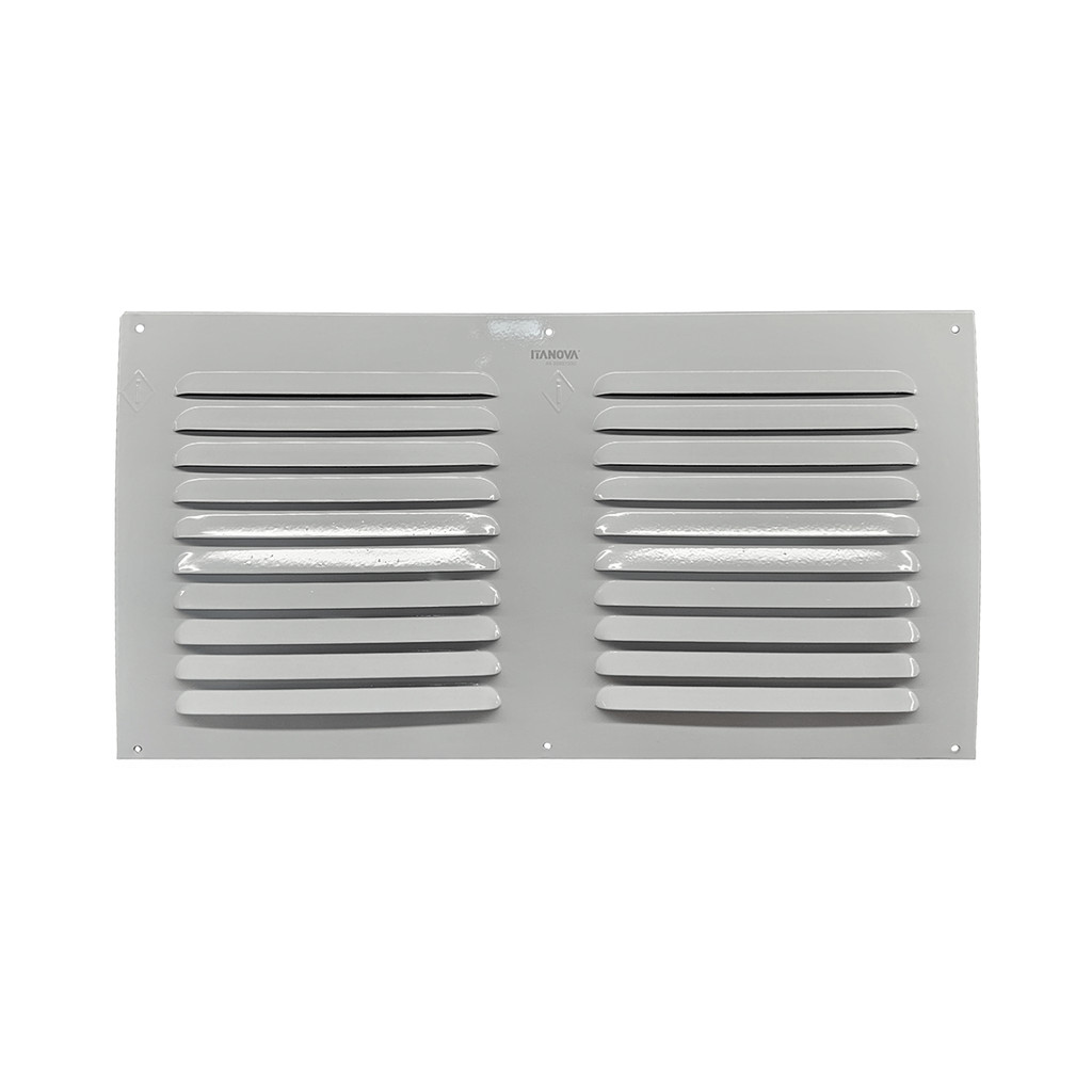 Grade de Ventilação Alimínio Estampado com Tela 45x25 cm