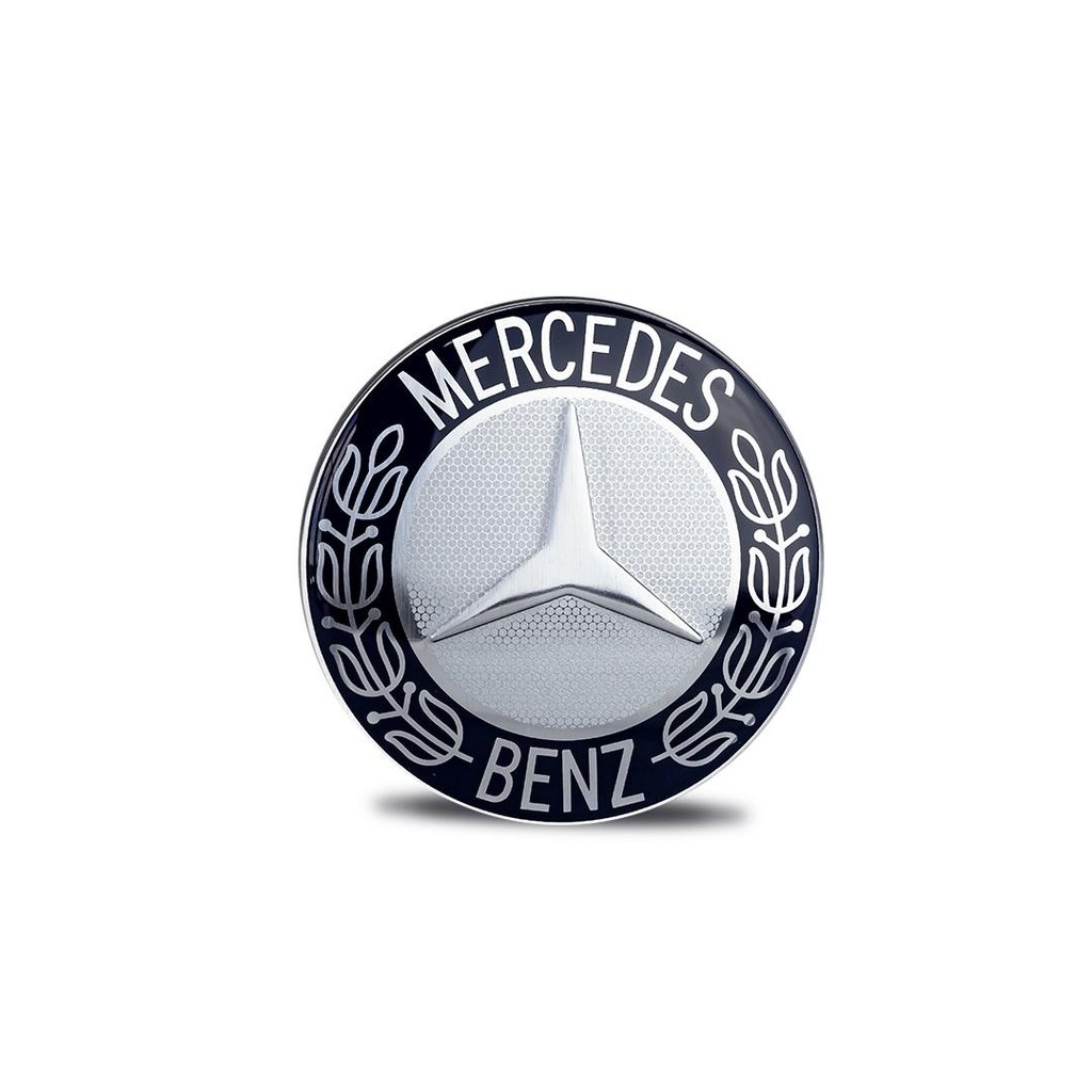 Emblema Adesivo resinado logo marca Mercedes Benz Diâmetro 58mm