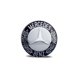 Emblema Adesivo resinado logo marca Mercedes Benz Diâmetro 58mm