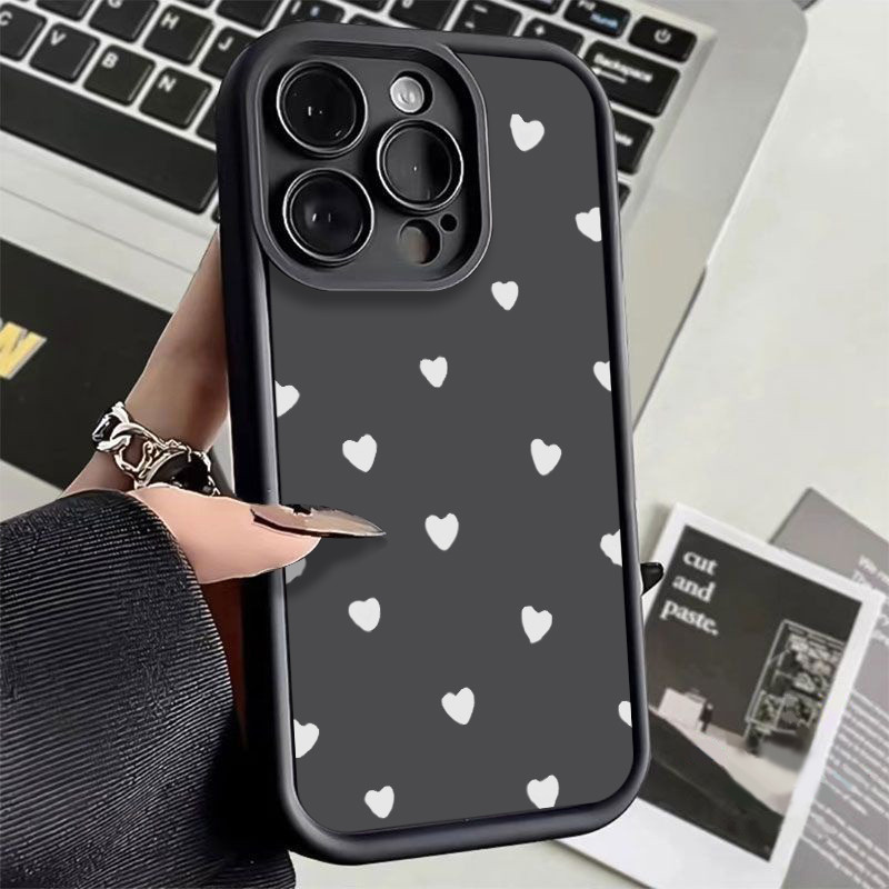 Capinha Capa de silicone Anti-impacto Coração para Redmi A2 A3 10C 12C 13C 14C Note 10 11 12 13 Case em Oferta na Shopee