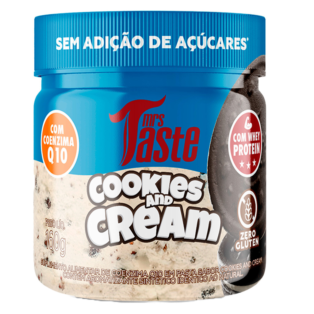 CREME SPREAD MRS TASTE COOKIES AND CREAM 160G em Oferta na Shopee