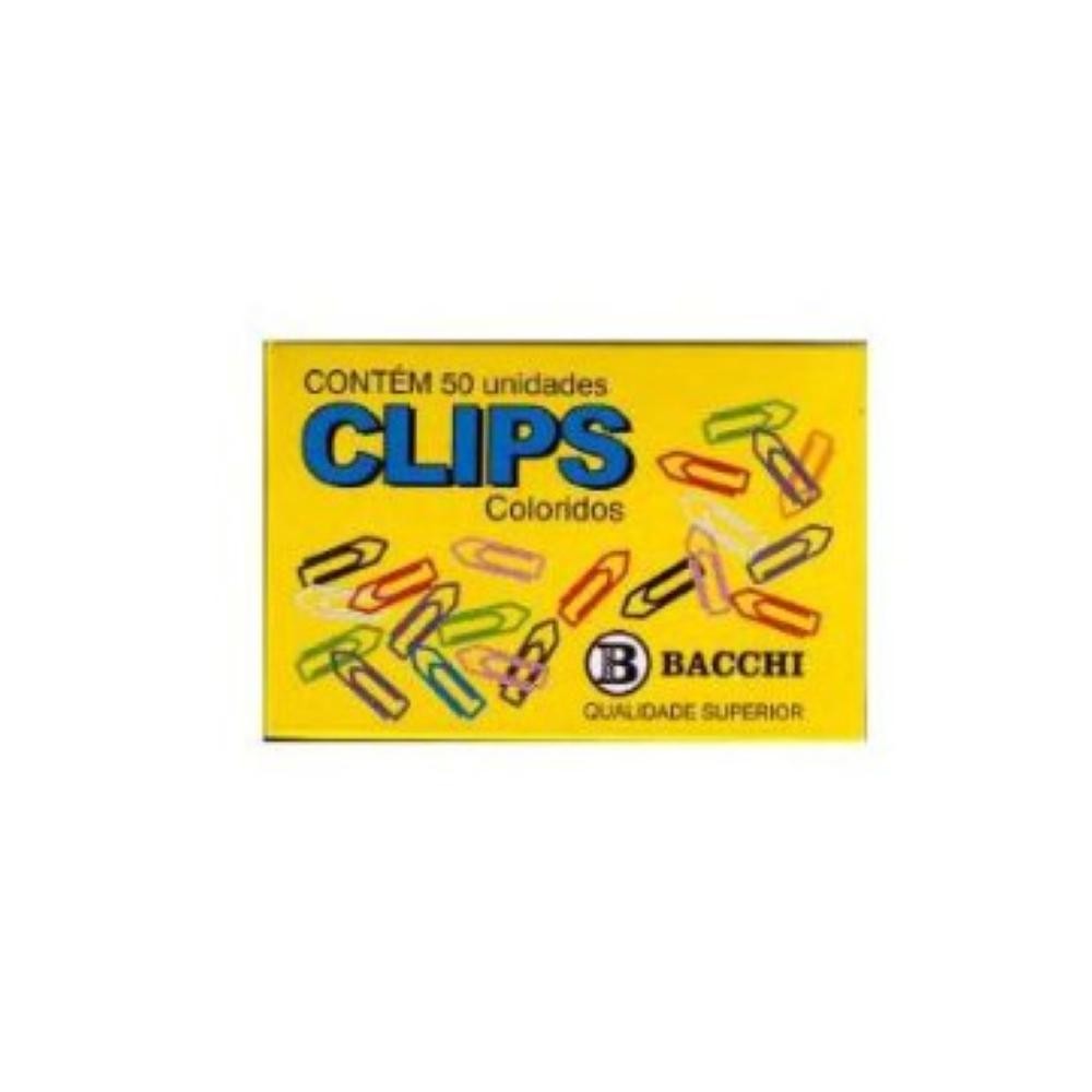 Clips 4/0 Colorido C/50 Bacchi em Oferta na Shopee