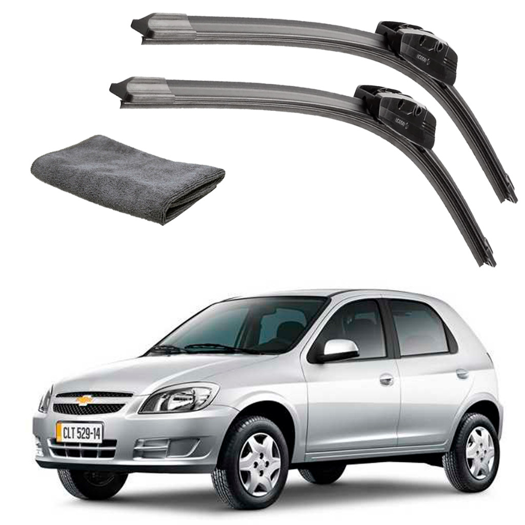 Par Palheta paleta protetor parabrisa Chevrolet Celta 2000 À 2015