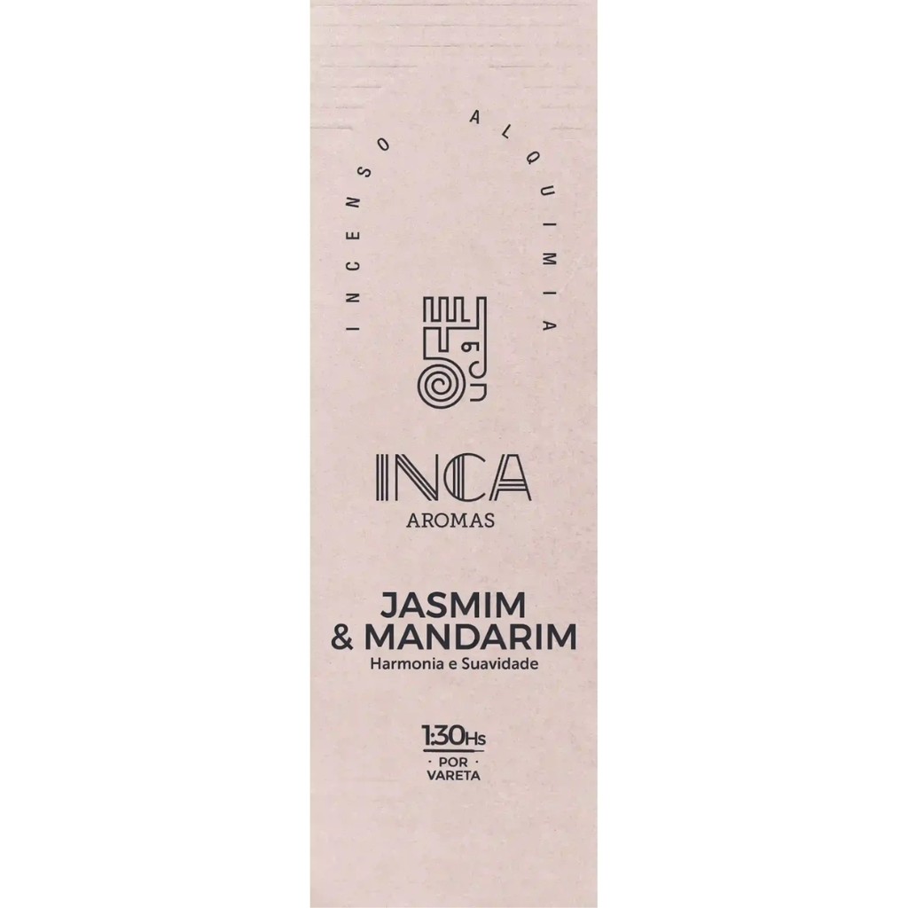 Incenso Jasmim e Mandarim (4 Varetas) INCA