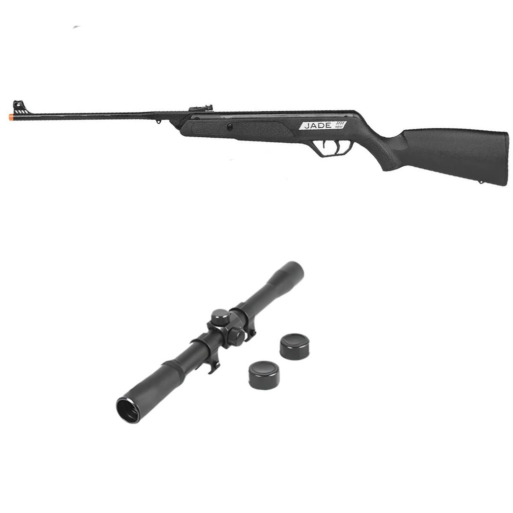 Carabina de Pressão New Jade Oxidada 5.5mm - CBC + Luneta 4x20 em Oferta na Shopee