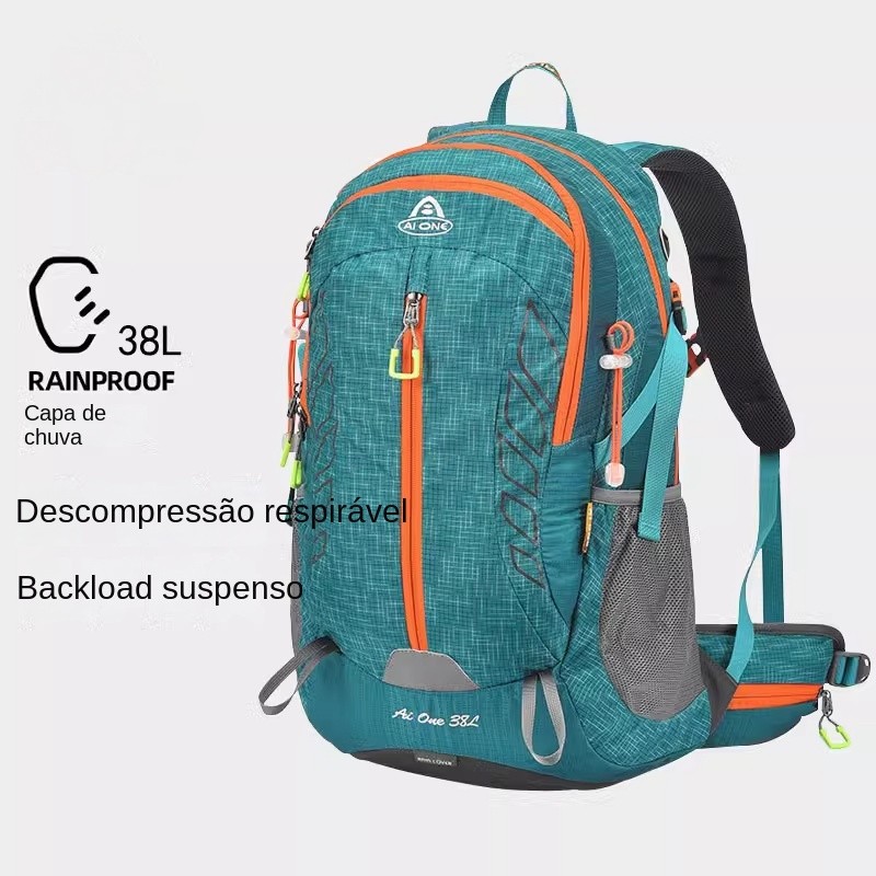 Sistema de mochila de suspensão bolsa de montanhismo mochila de caminhada profissional ao ar livre camping