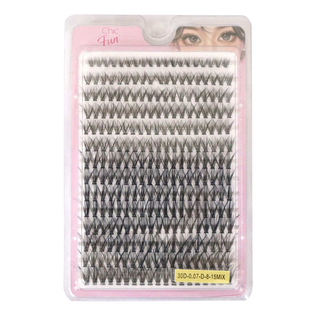 Cílios Tufinho 30d 0,07 D 8-15mm Mix Cílios Postiços 266pç em Oferta na Shopee