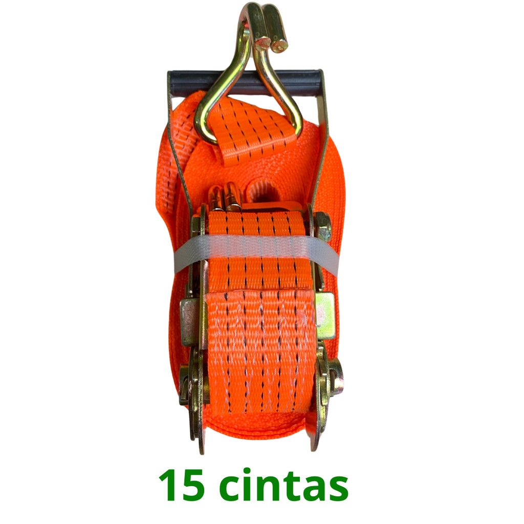 15 Cinta Catraca 5 ton 10M 5cm Amarração Carga Caminhão em Oferta na Shopee