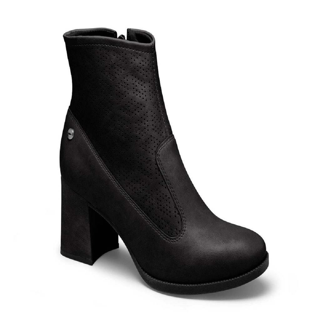 Bota Dakota Coturno Cano Curto Sintético Salto 6.7cm