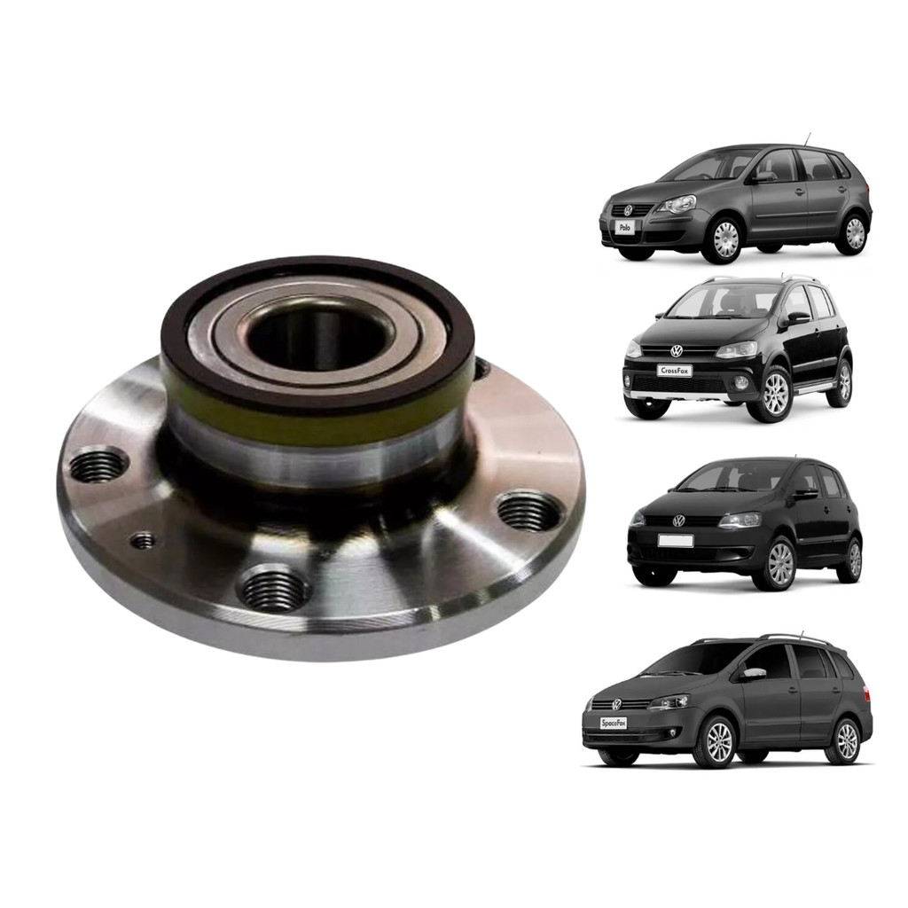 1 Cubo Roda Traseiro 5 Furos Com Rolamento Volkswagen Fox 2003 A 2017 Nakata
