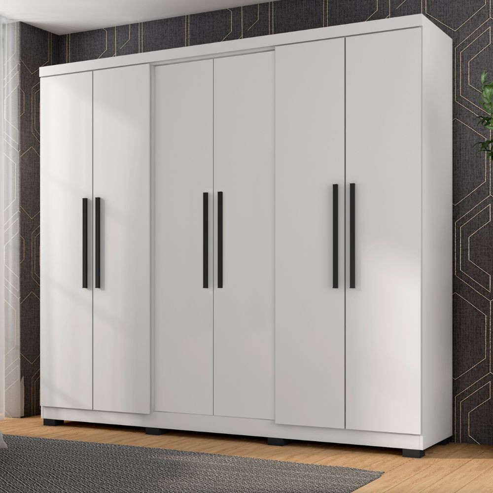 Guarda-Roupa Casal 6 Portas e 4 Gavetas Diamante Araplac