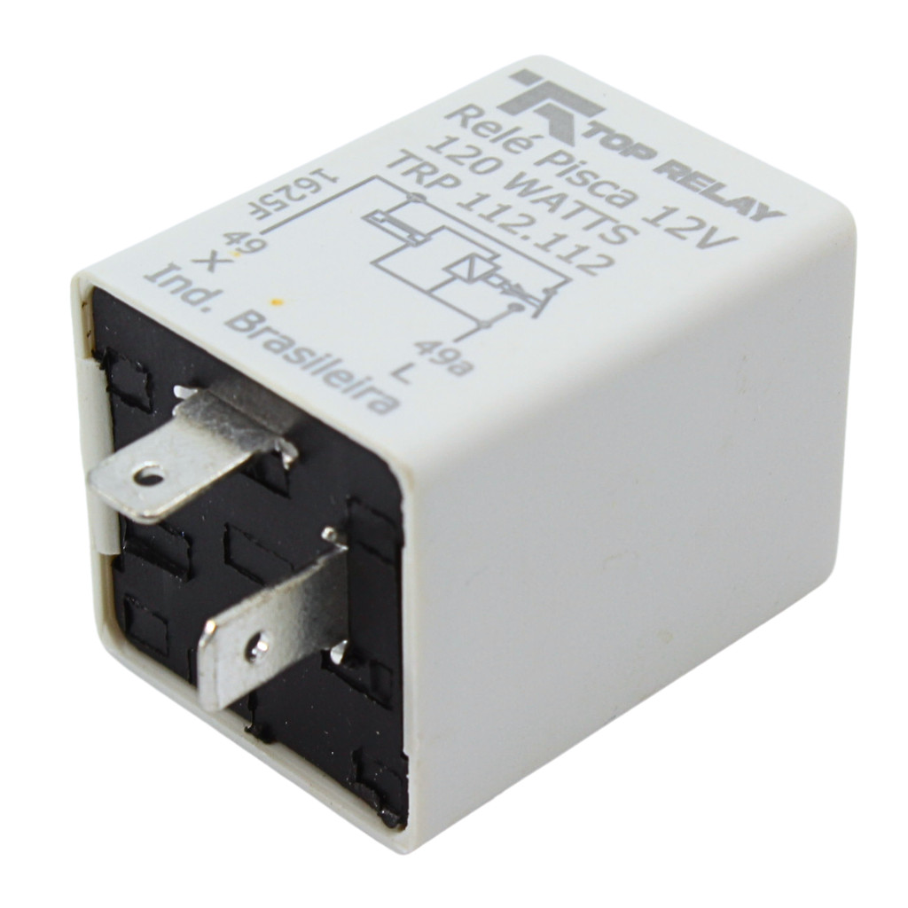Relé Controle Pisca 12V 2 Terminais 120W Modelo Universal