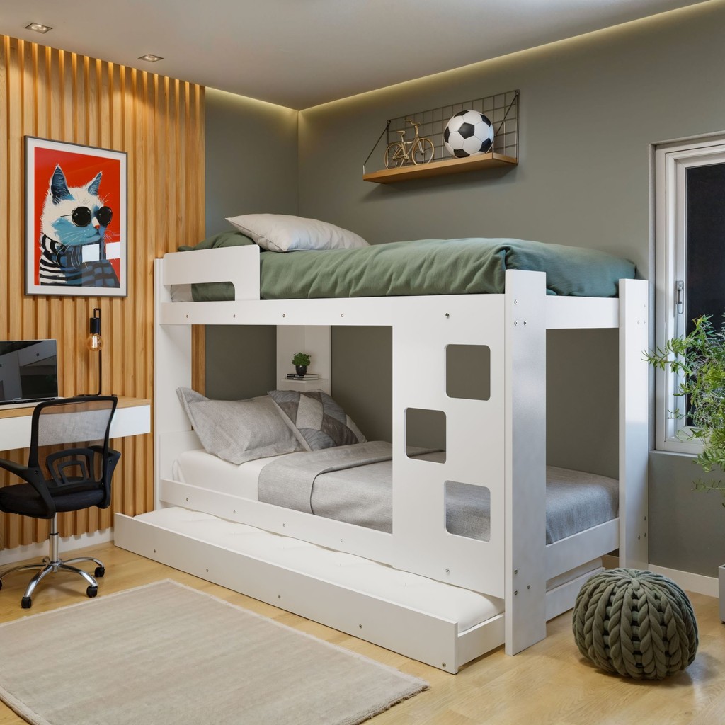 Treliche 100% MDF com Prateleira Vegas Branco em Oferta na Shopee