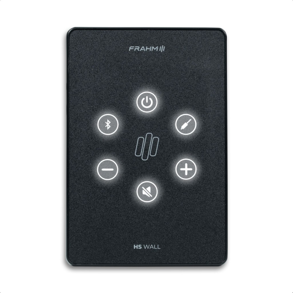 Amplificador de Parede HS Wall Preto G5 Touch 2x30W Bivolt com Caixas de passagem 4×2 Frahm - 32240