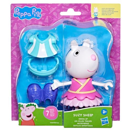 Peppa Pig Estilos Divertidos Susie Ovelha, 15cm e 6acessórios - Mom & Baby