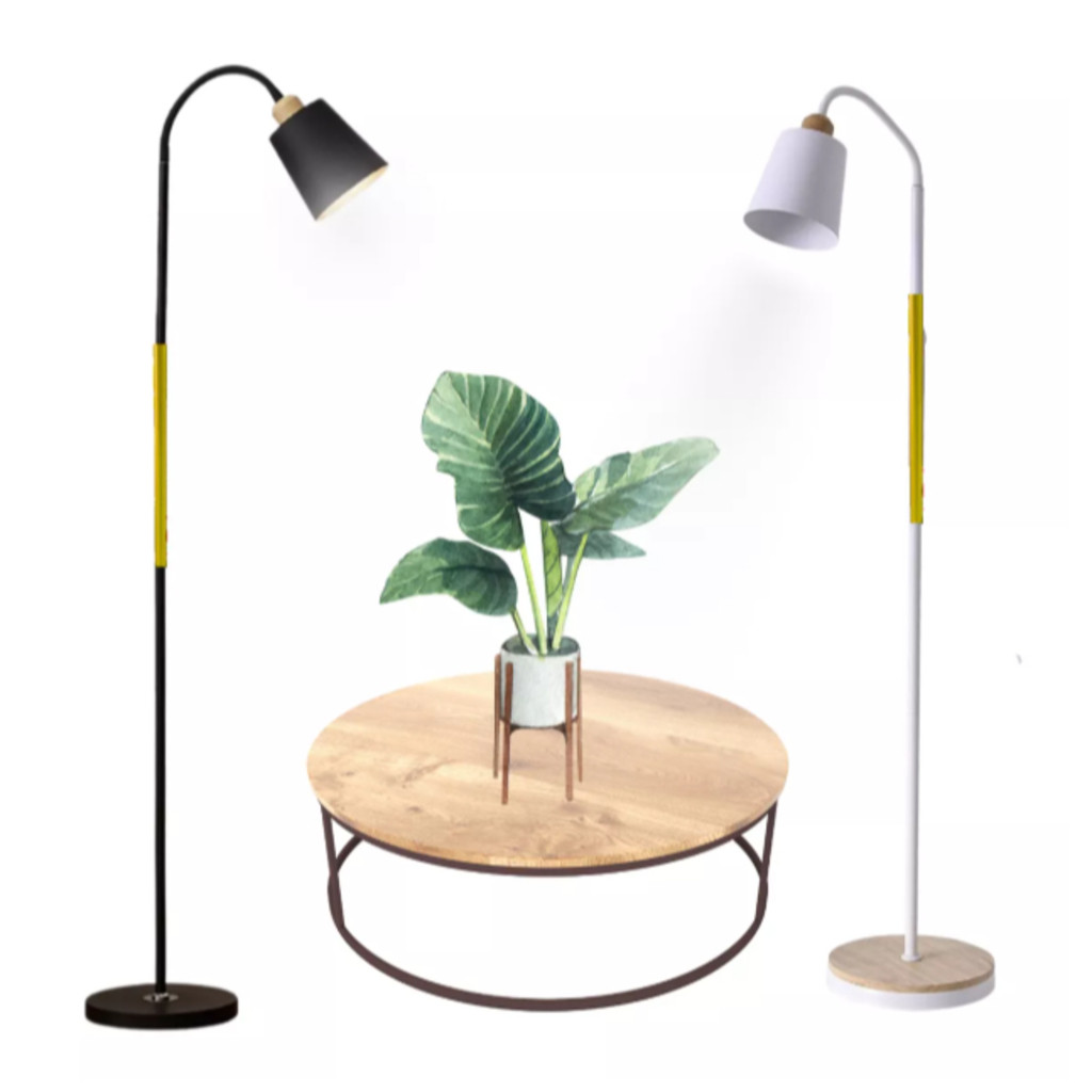 Luminária De Chão Pedestal De Piso Abajur Articulada Flexive