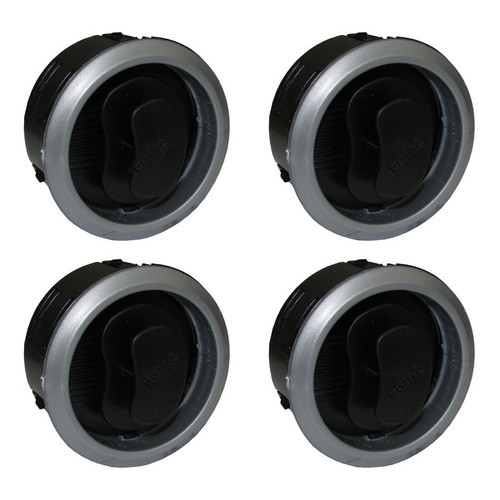 Kit 4 Difusor Ar Prisma 2008 2009 2010 2011 2012 2013 Prata