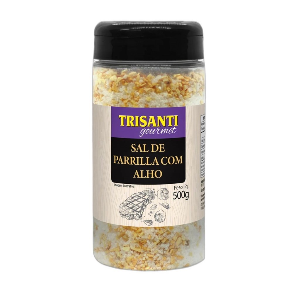 Sal de Parrilla com Alho Gourmet Trisanti 500g