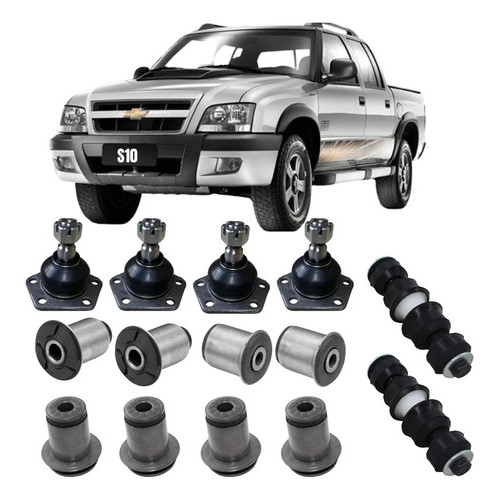 Jogo de Buchas Bieletas Pivôs - GM S10 / Blazer 1998 a 2011