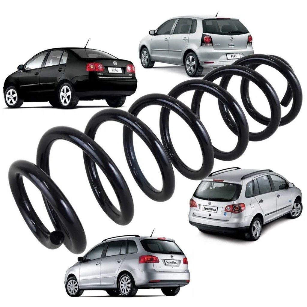 Par Mola Espiral Traseira Gnv Polo Sedan Space Fox 2003... Gnv