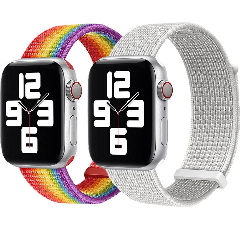 Pulseira De Nylon Para apple Smartwatch Relógio Inteligente 38/40/41mm 42/44/45/49mm
