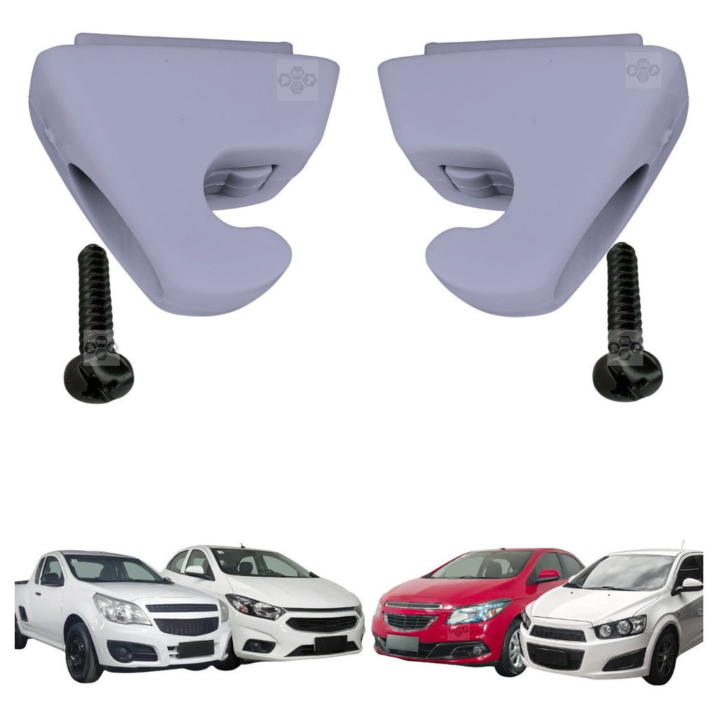 Kit 02 Grampo Presilha Suporte Quebra Sol Agile Cobalt Cruze