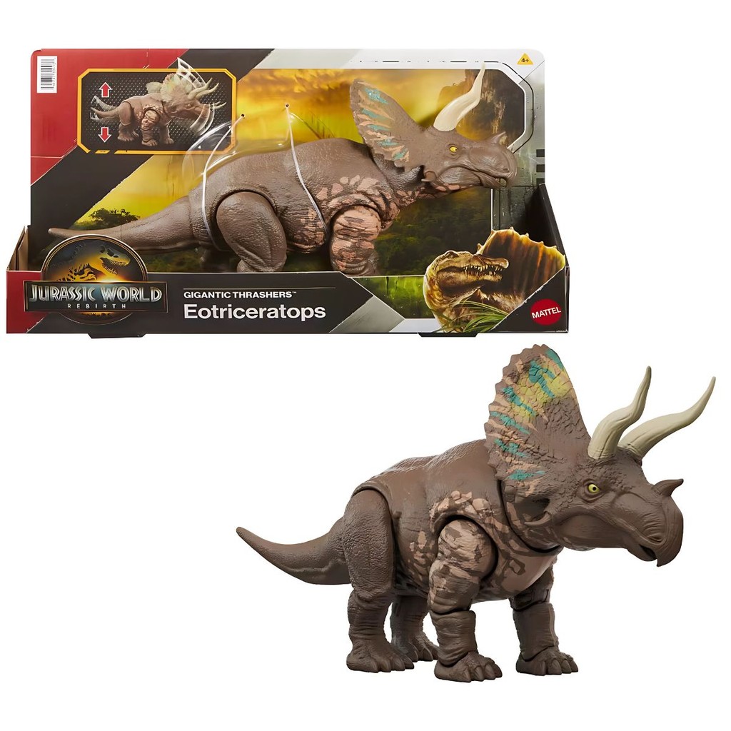 Jurassic World Rebirth Rastreador Eotriceratops JGB92 - Mattel em Oferta na Shopee