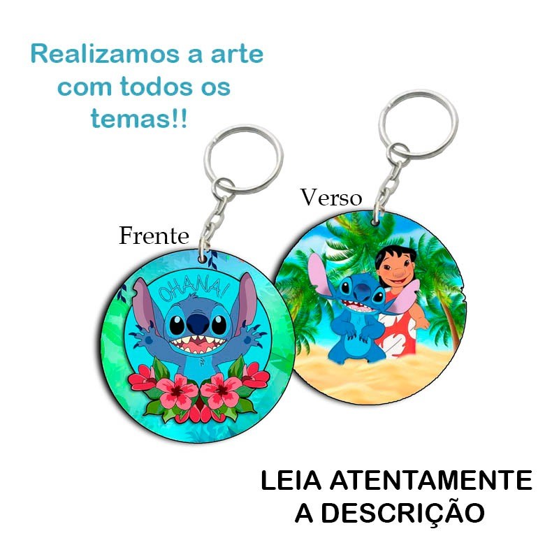Kit 20 Chaveiros Personalizados MDF Resinado p/ Lembrancinhas Aniversário, Chá de Bebê, Maternidade Temas Diversos
