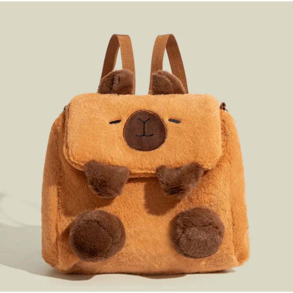 Mochila Capivara Linda Bolsa Infantil Fofa Passeio Juvenil