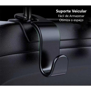 Kit 2 / 4 Peças Suporte Veicular Automotivo Encosto De Banco Traseiro Celular Gancho Pend…