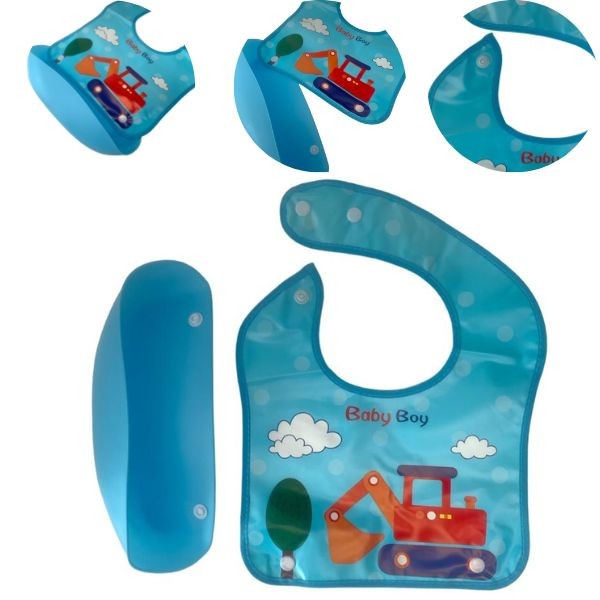 Babador Impermeável infantil Bebês Papa Migalha Plastico EVA