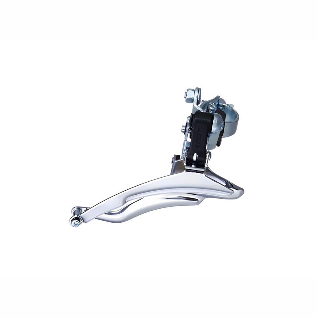 Câmbio Dianteiro 28.6mm Puxa por Baixo Cromado Saiguan QD-Q04