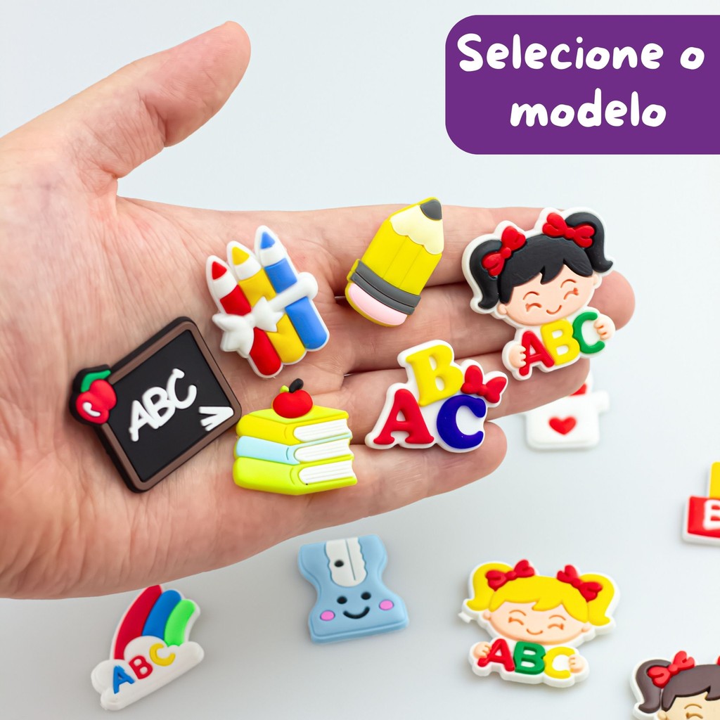 Aplique Emborrachado Escolar 5 ou 10 Peças Para Laço, Tiara, Artesanato. em Oferta na Shopee