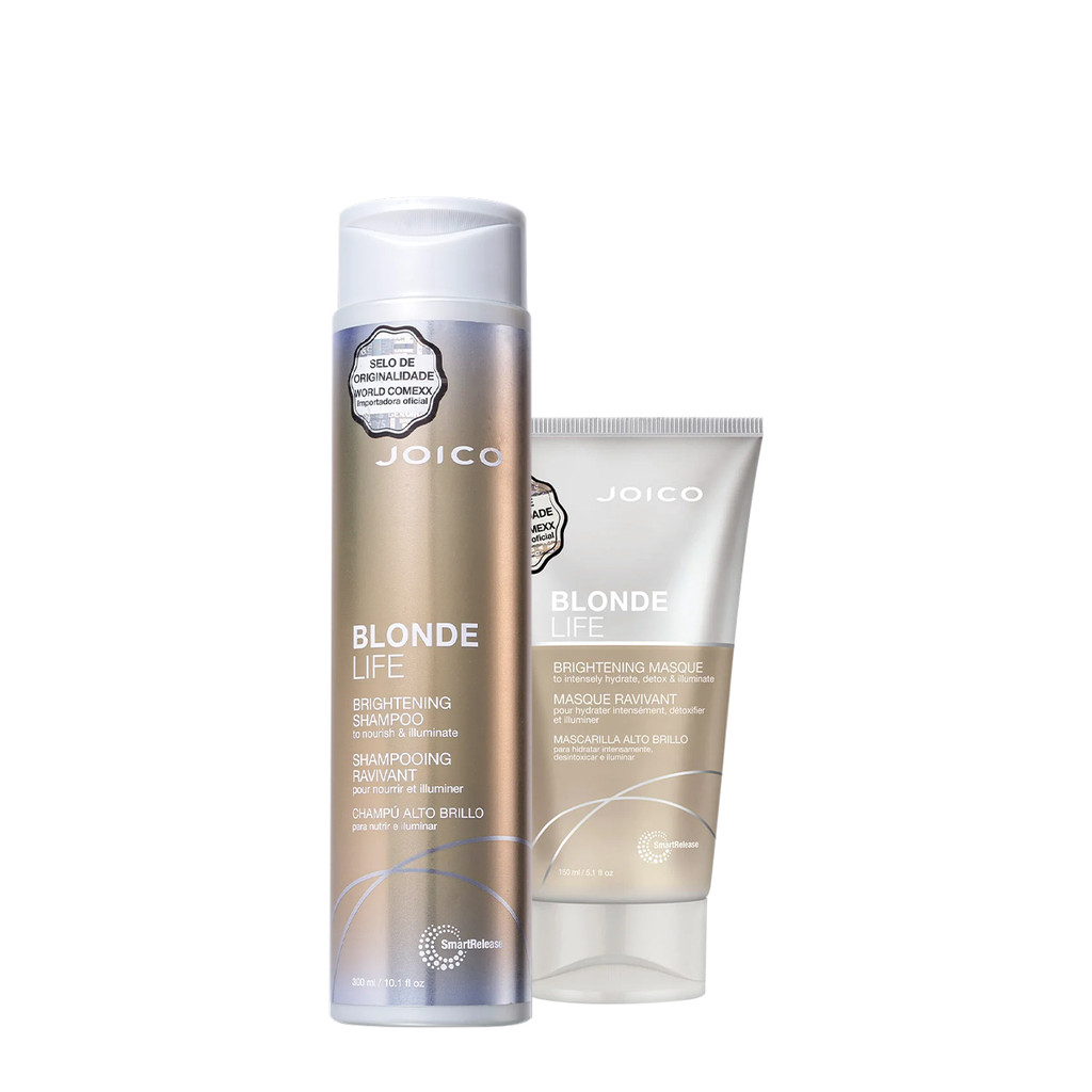 Kit Joico Blonde Life Smart Release Shampoo Máscara (2 produtos) em Oferta na Shopee
