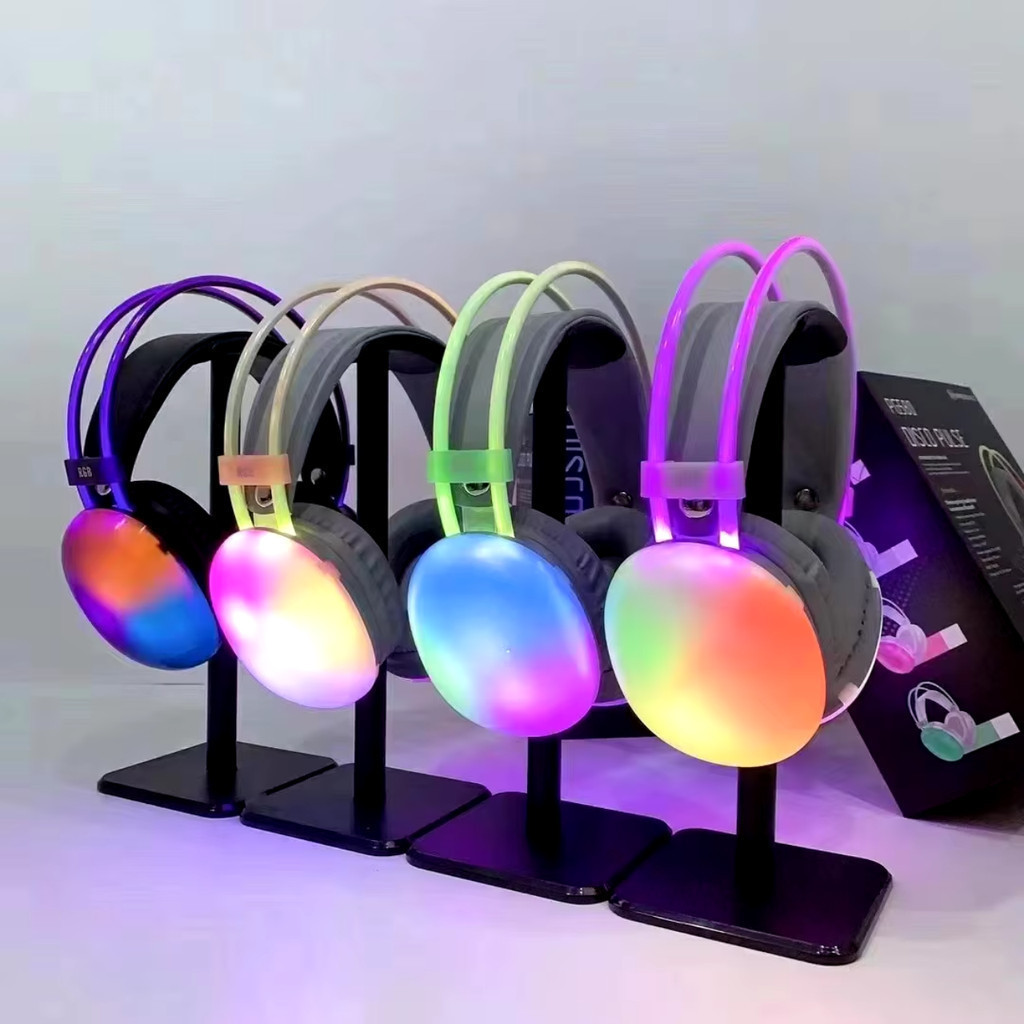 Fones de ouvido Wireless Headset Luz Rgb alta qualidade Bluetooth 5.3 som surround sem fio gaming